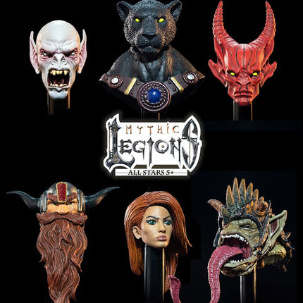 Mythic Legions: All Stars 5+ zestaw akcesoriów Heads Pack 1
